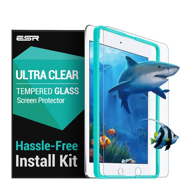 Ochranné tvrzené sklo pro iPad Air 1 / Air 2 / Pro 9.7 / 2017 / 2018 - ESR, TEMPERED GLASS (s aplikátorem)