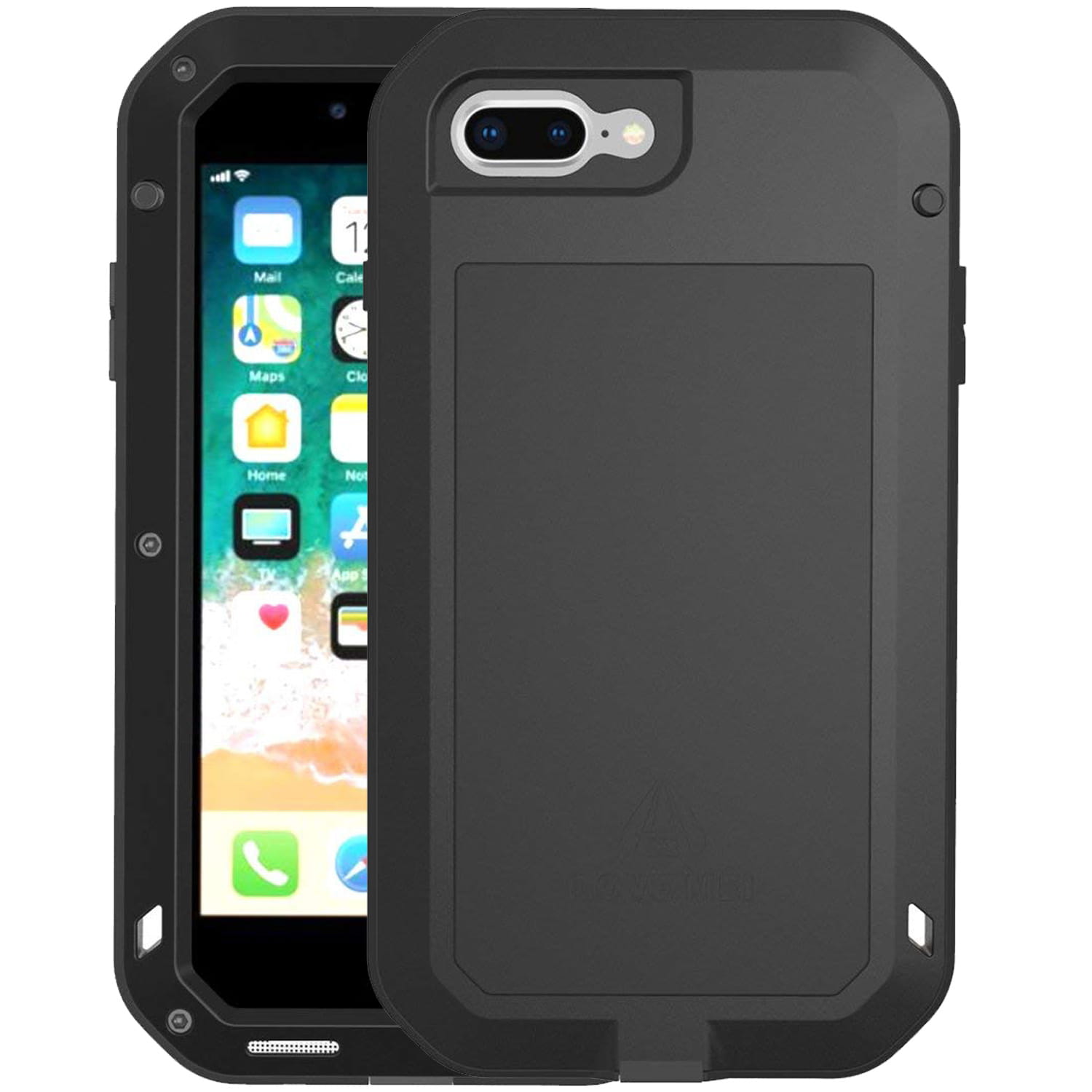 Ochranný kryt pro iPhone 7 PLUS / 8 PLUS - LOVE MEI, POWERFUL BLACK