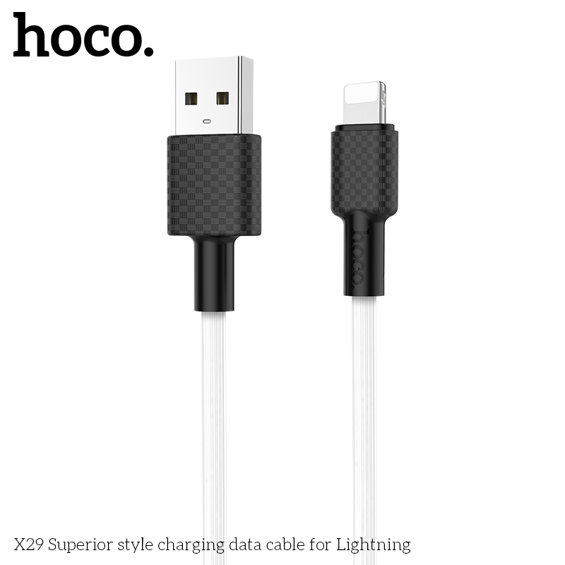 Kabel USB-A/Lightning pro iPhone a iPad - Hoco, X29 Superior White