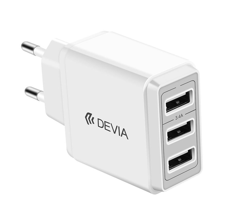 Nabíjecí AC adaptér pro iPhone a iPad - Devia, 3.4A