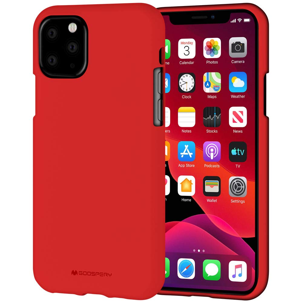 Ochranný kryt pro iPhone 11 Pro - Mercury, Soft Feeling Red