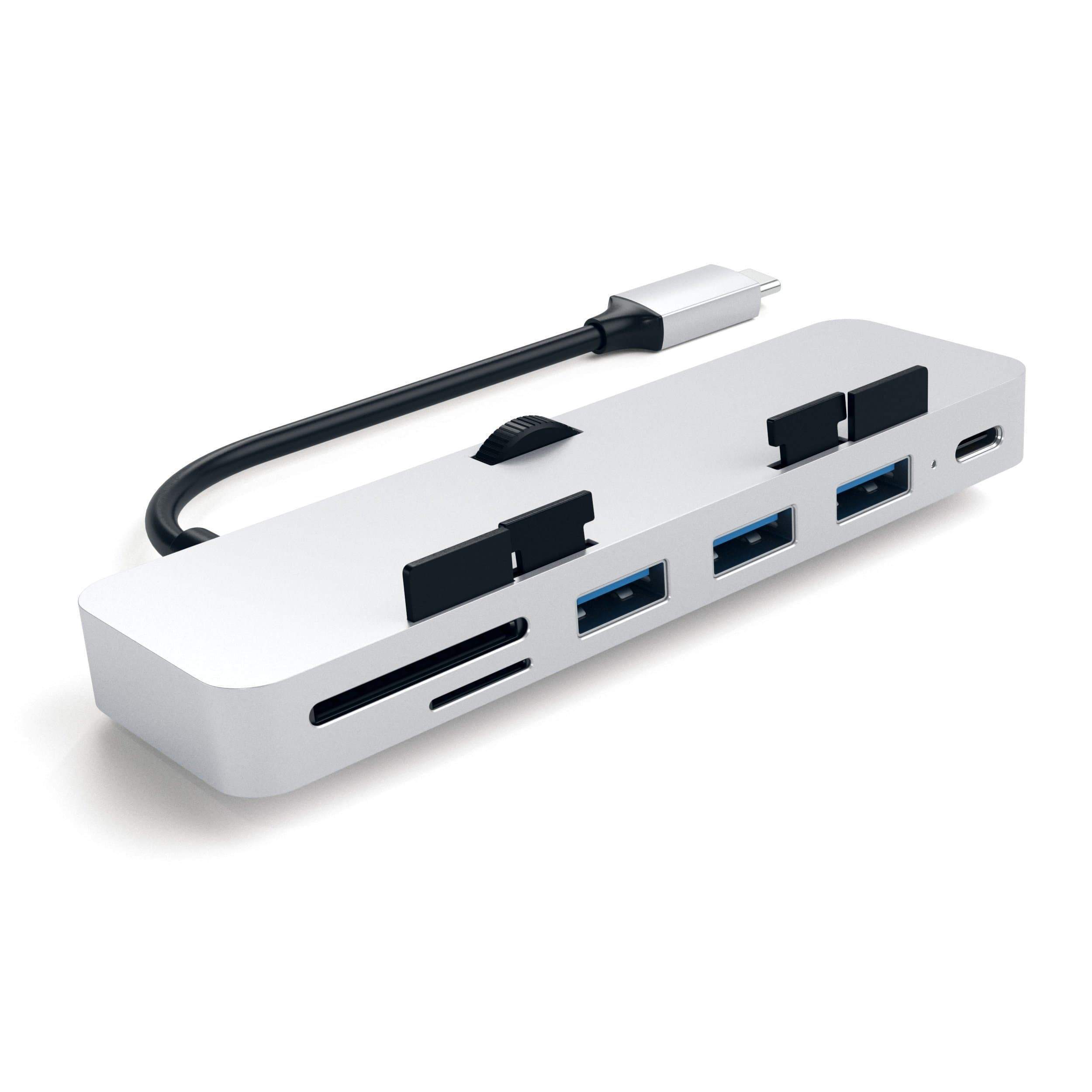 Satechi 3x USB-A + 1x USB-C + 1x SD ST-TCIMHS stříbrná