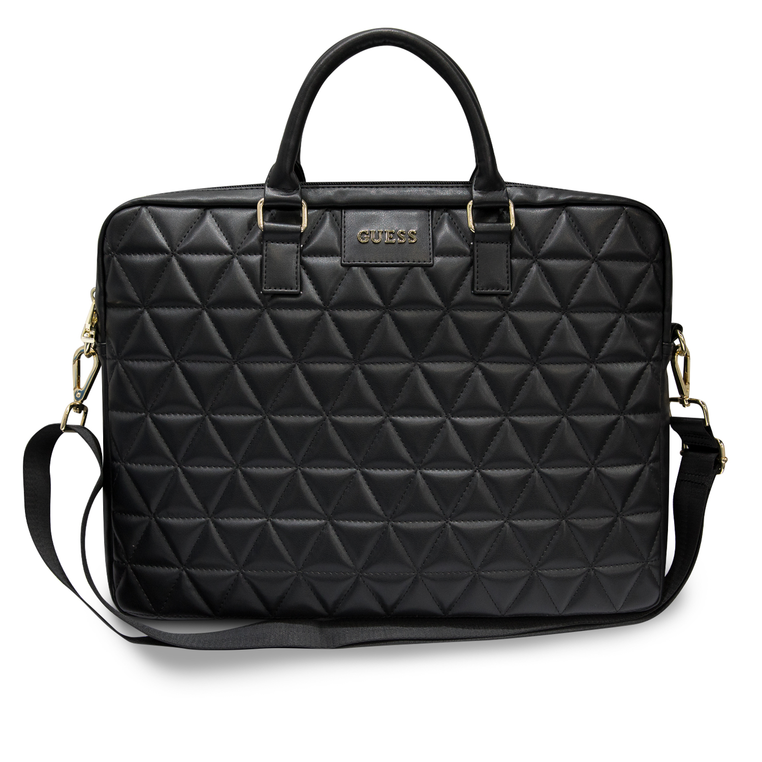 Taška na notebook 15-16" - Guess, Quilted Bag Black