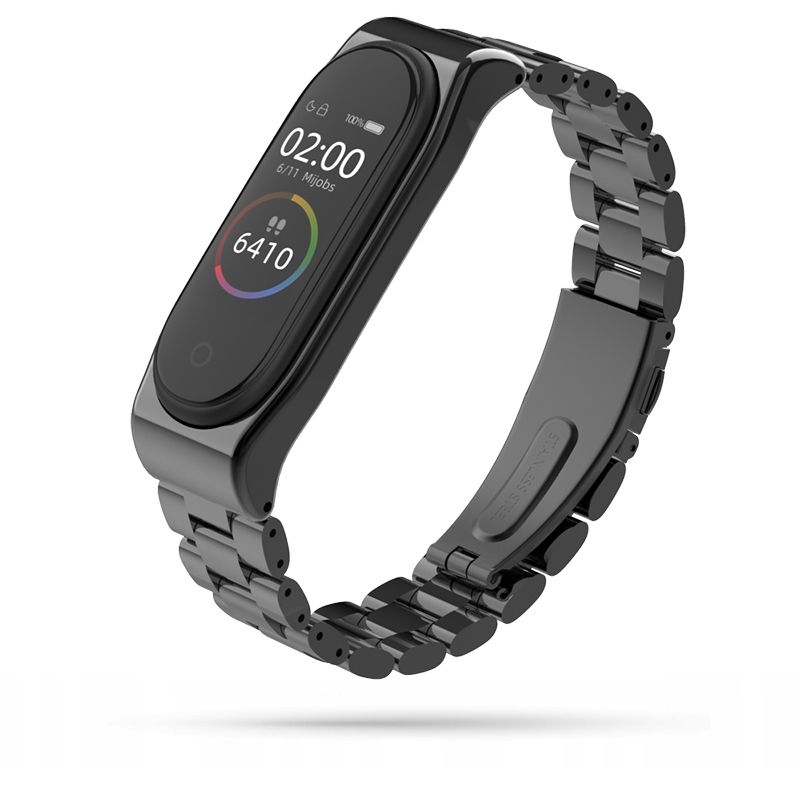 Tech-Protect Stainless pro Xiaomi Mi Band 3 / 4 černá