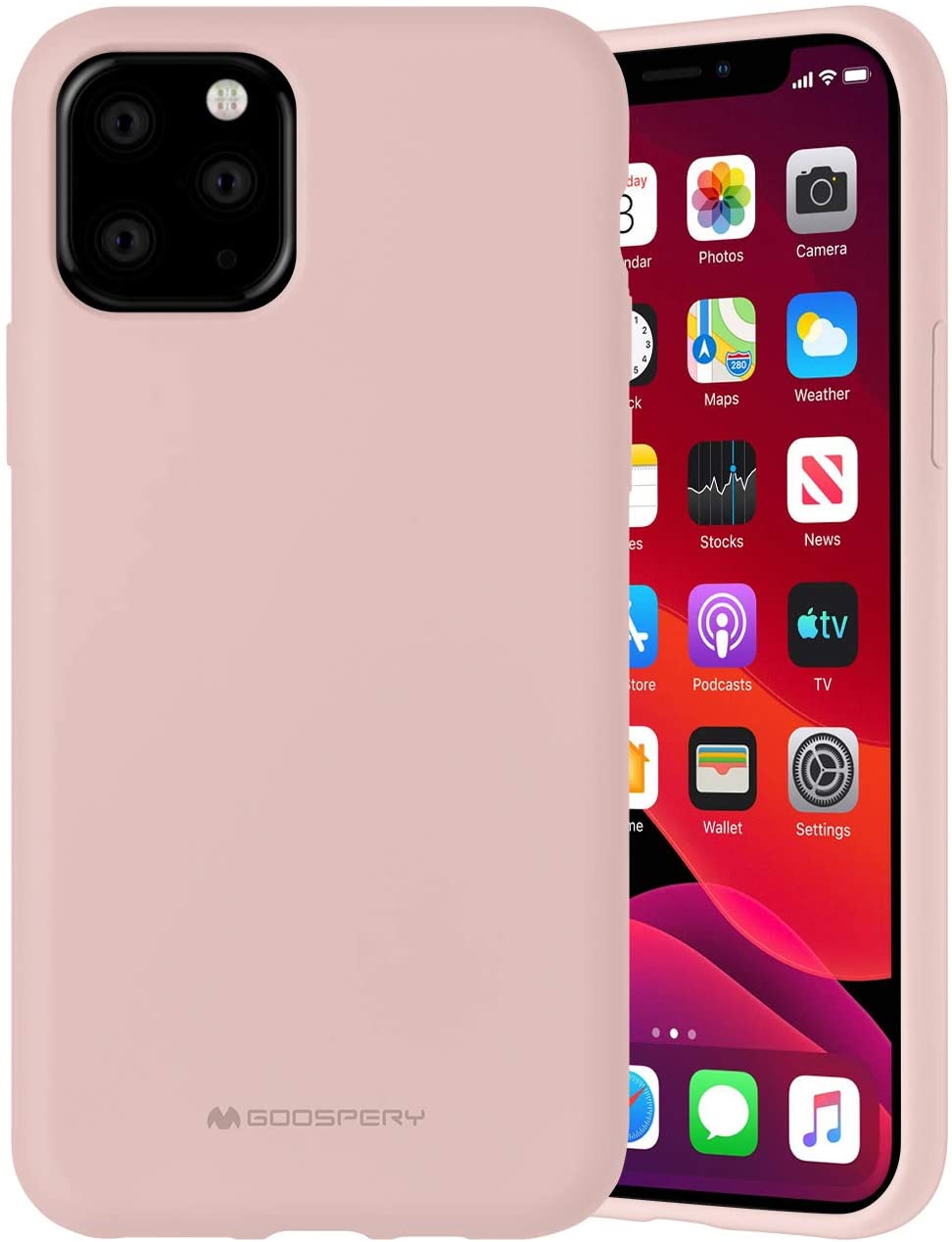 Ochranný kryt pro iPhone 11 Pro - Mercury, Silicone Pink Sand