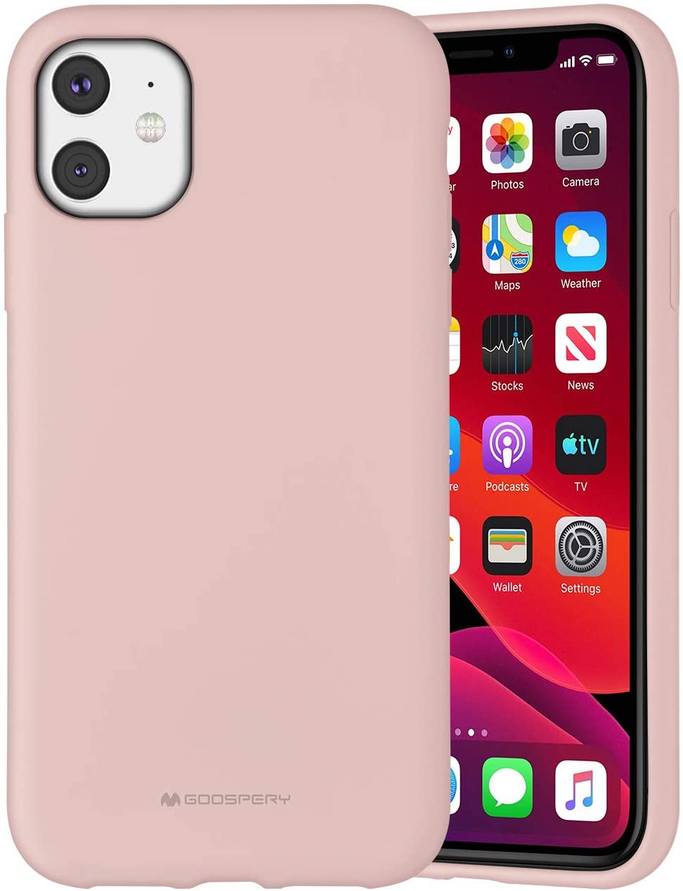 Ochranný kryt pro iPhone 11 - Mercury, Silicone Pink Sand