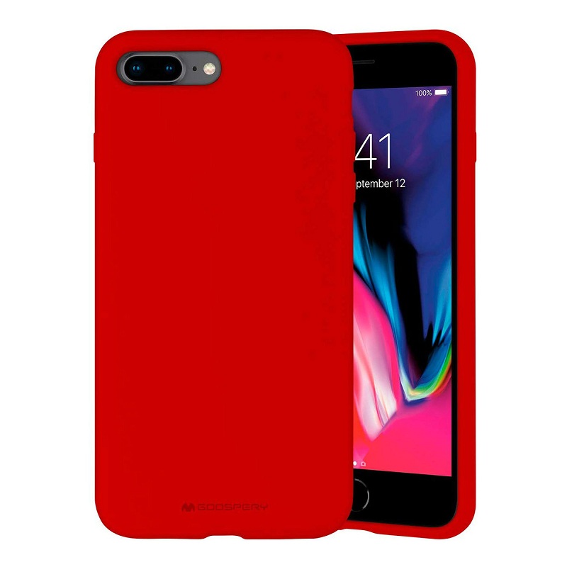 Ochranný kryt pro iPhone 7 PLUS / 8 PLUS - Mercury, Silicone Red