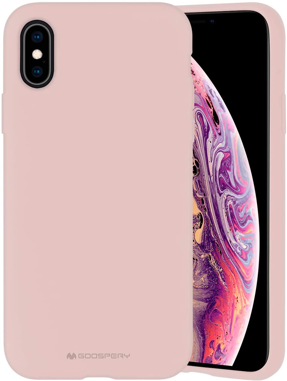 Ochranný kryt pro iPhone XS / X - Mercury, Silicone Pink Sand