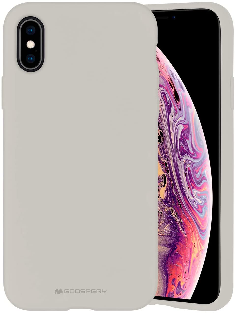 Ochranný kryt pro iPhone XS / X - Mercury, Silicone Stone