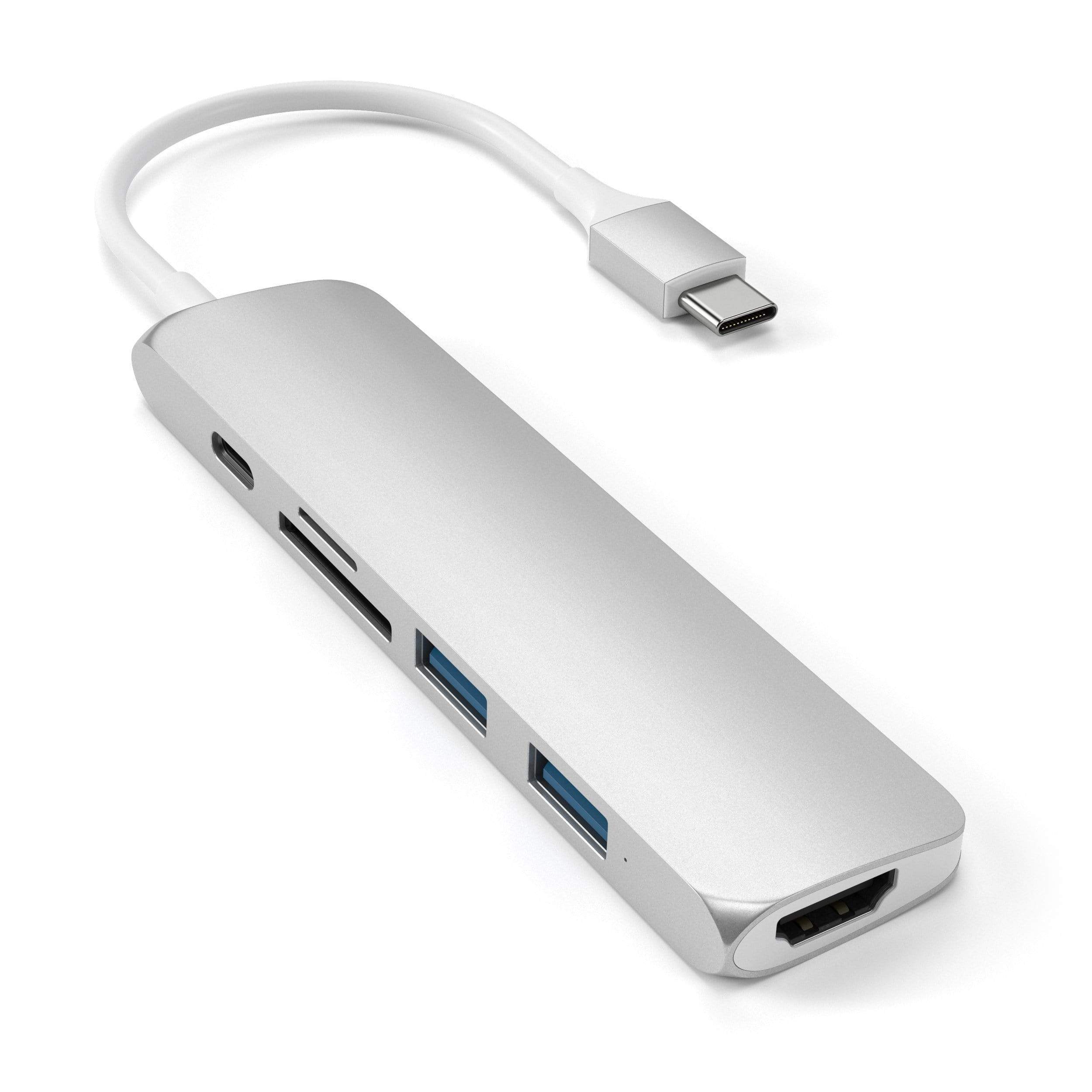 Satechi 1x USB-C + 1x SD + 2x USB-A + 1x HDMI ST-SCMA2S stříbrná