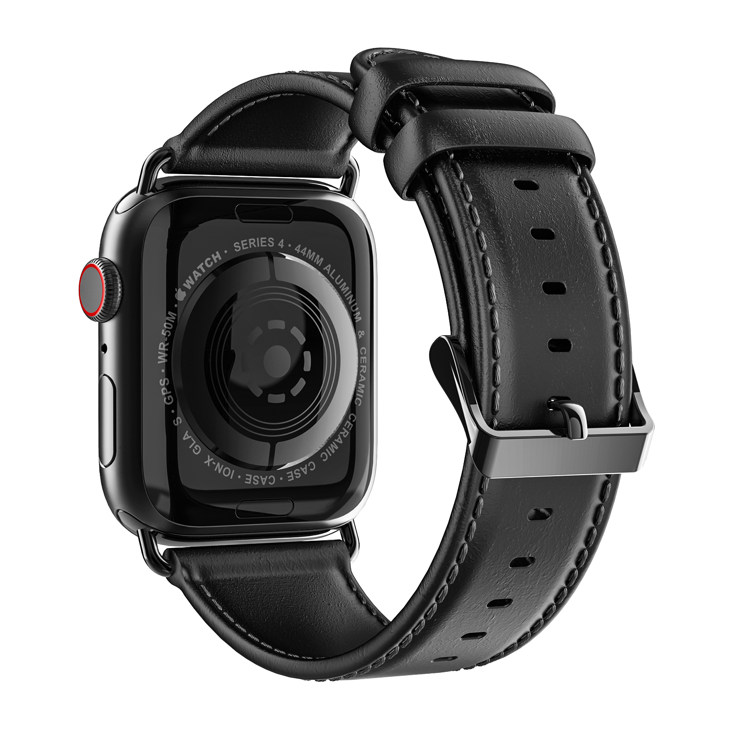 Kožený pásek / řemínek pro Apple Watch 38mm / 40mm / 41mm - DuxDucis, Business Black