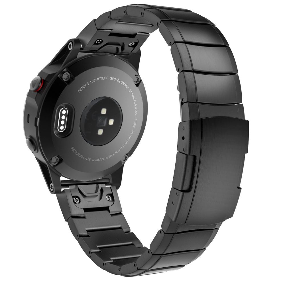 Řemínek pro Garmin Fenix 3 / 5X / 3HR / 5X PLUS / 6X / 6X PRO / 7X - Tech-Protect, SteelBand Black