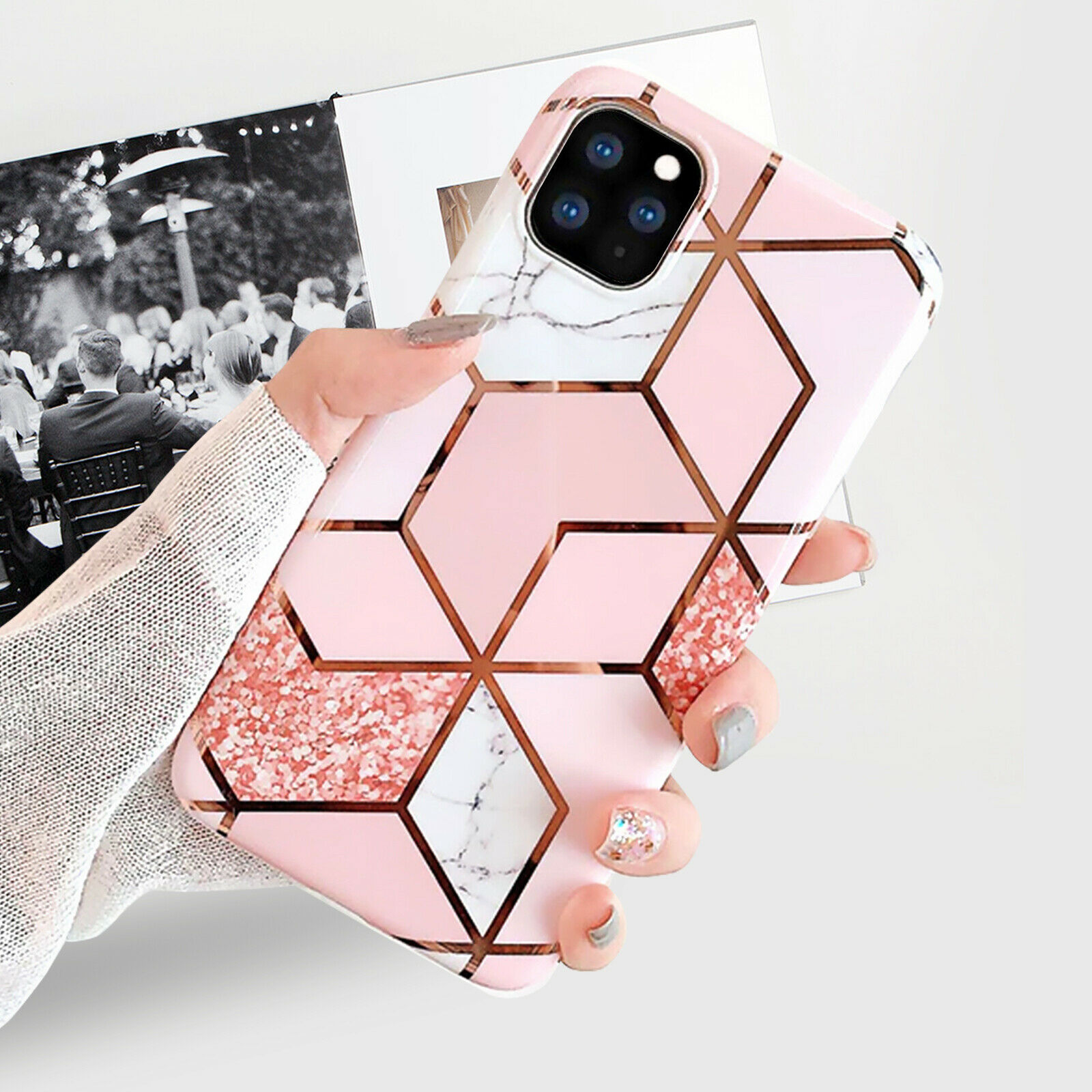 Ochranný kryt pro iPhone 11 Pro - Geometric Pink
