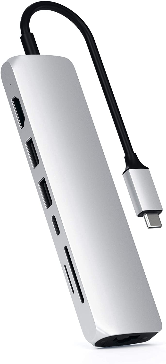 Redukce / adaptér - Satechi, USB-C Slim Multiport Silver