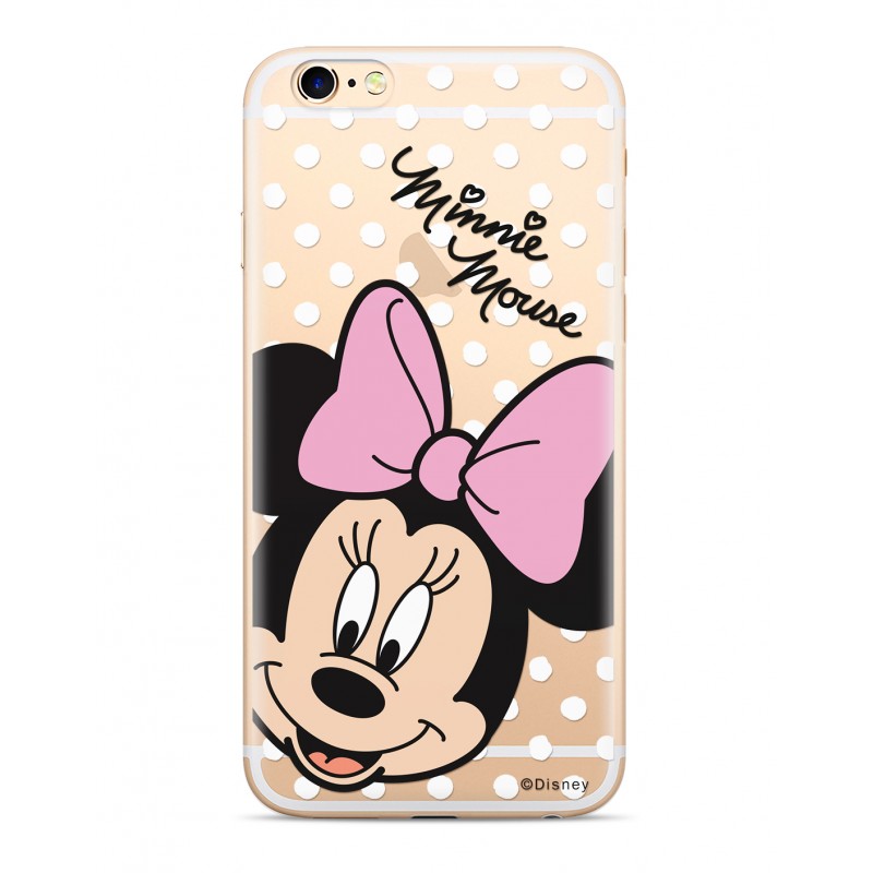 Ochranný kryt pro iPhone XS / X - Disney, Minnie 008 Transparent