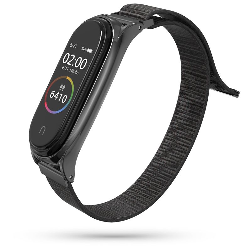 Tech-Protect Nylon pro Xiaomi Mi Band 5 / 6 černá