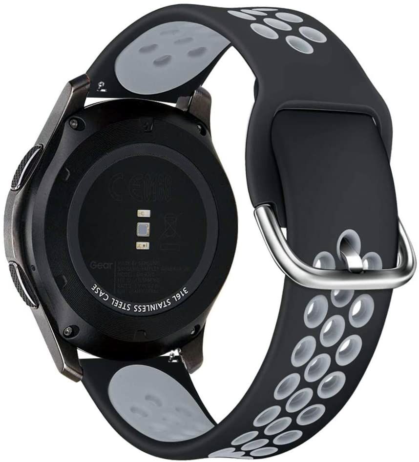 Řemínek pro Samsung Galaxy Watch 45mm - Tech-Protect, Softband Black/Gray