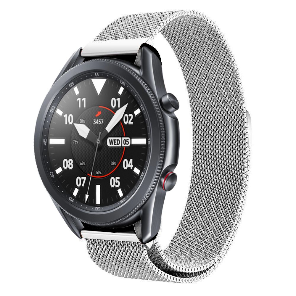 Řemínek pro Samsung Galaxy Watch 45mm - Tech-Protect, Milaneseband Silver