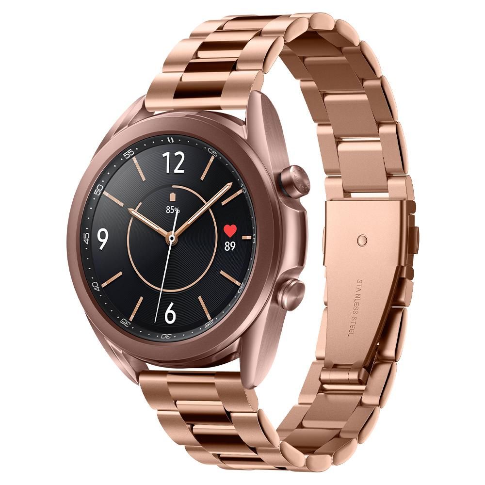 Kovový řemínek pro Samsung Galaxy Watch 40mm / 41mm / 42mm / 44mm / 46mm - Spigen, Modern Fit Rose