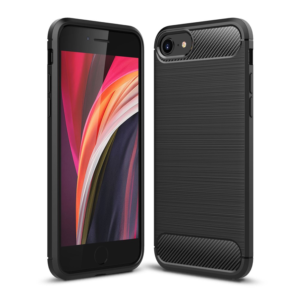 Ochranný kryt pro iPhone 7 / 8 / SE (2020/2022) - Carbon Fibre