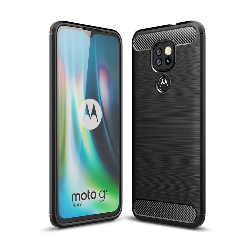 Ochranný kryt na Motorola Moto G9 Play - Tech-Protect, Tpucarbon Black