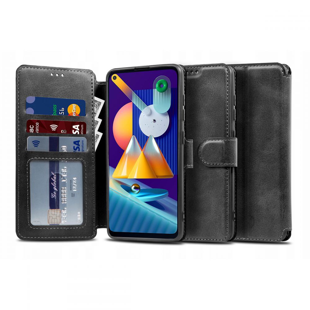 Pouzdro pro Samsung Galaxy M11 - Tech-Protect, Wallet Black