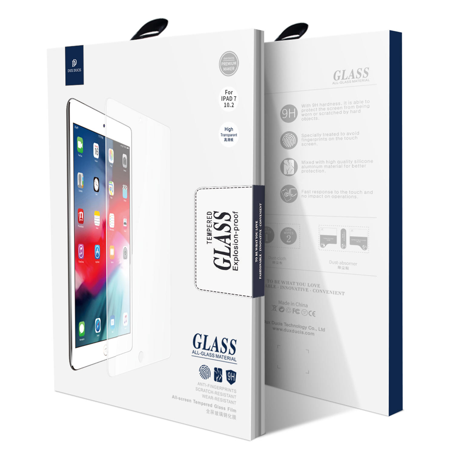 Ochranné tvrzené sklo pro iPad 10.2 (2019/2020/2021) - DuxDucis, Tempered Glass