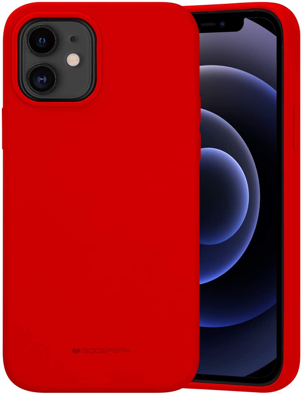 Ochranný kryt pro iPhone 12 / 12 Pro - Mercury, Silicone Red