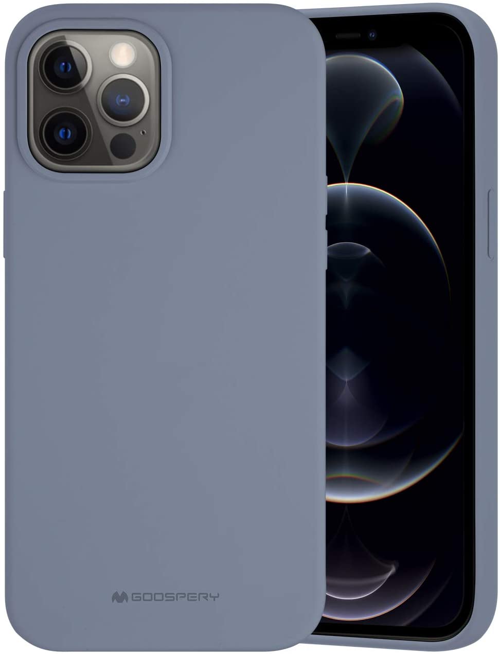 Ochranný kryt pro iPhone 12 Pro MAX - Mercury, Silicone Lavender Gray