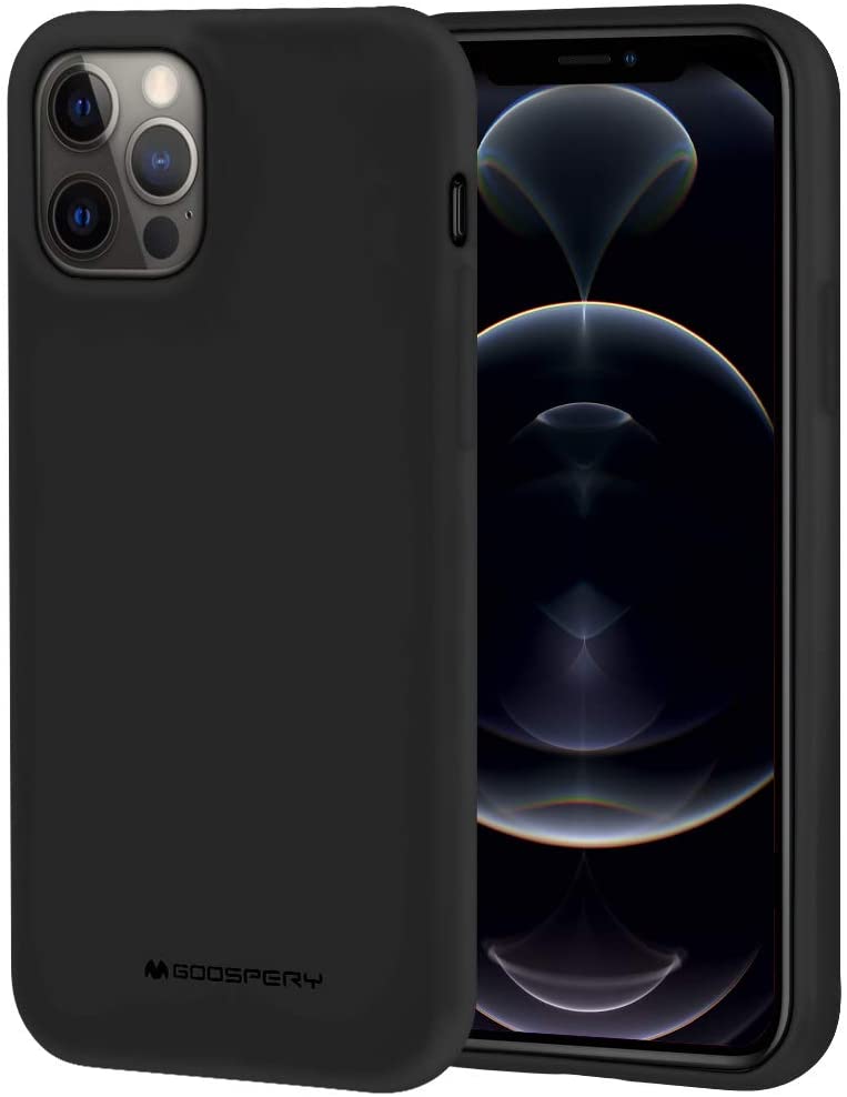 Ochranný kryt pro iPhone 12 Pro MAX - Mercury, Soft Feeling Black