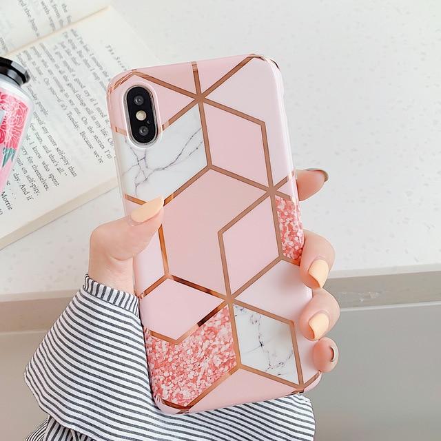 Ochranný kryt pro iPhone XR - Geometric Pink