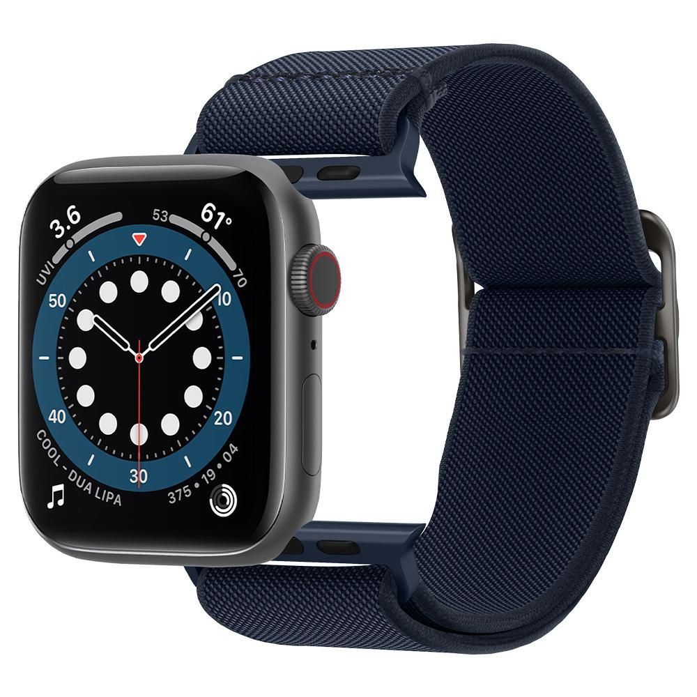 Řemínek pro Apple Watch 42mm / 44mm / 45mm / 49mm - Spigen, Fit Lite Navy