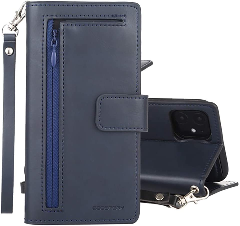 Knížkové pouzdro na iPhone 12 mini - Mercury, Detachable Diary Navy