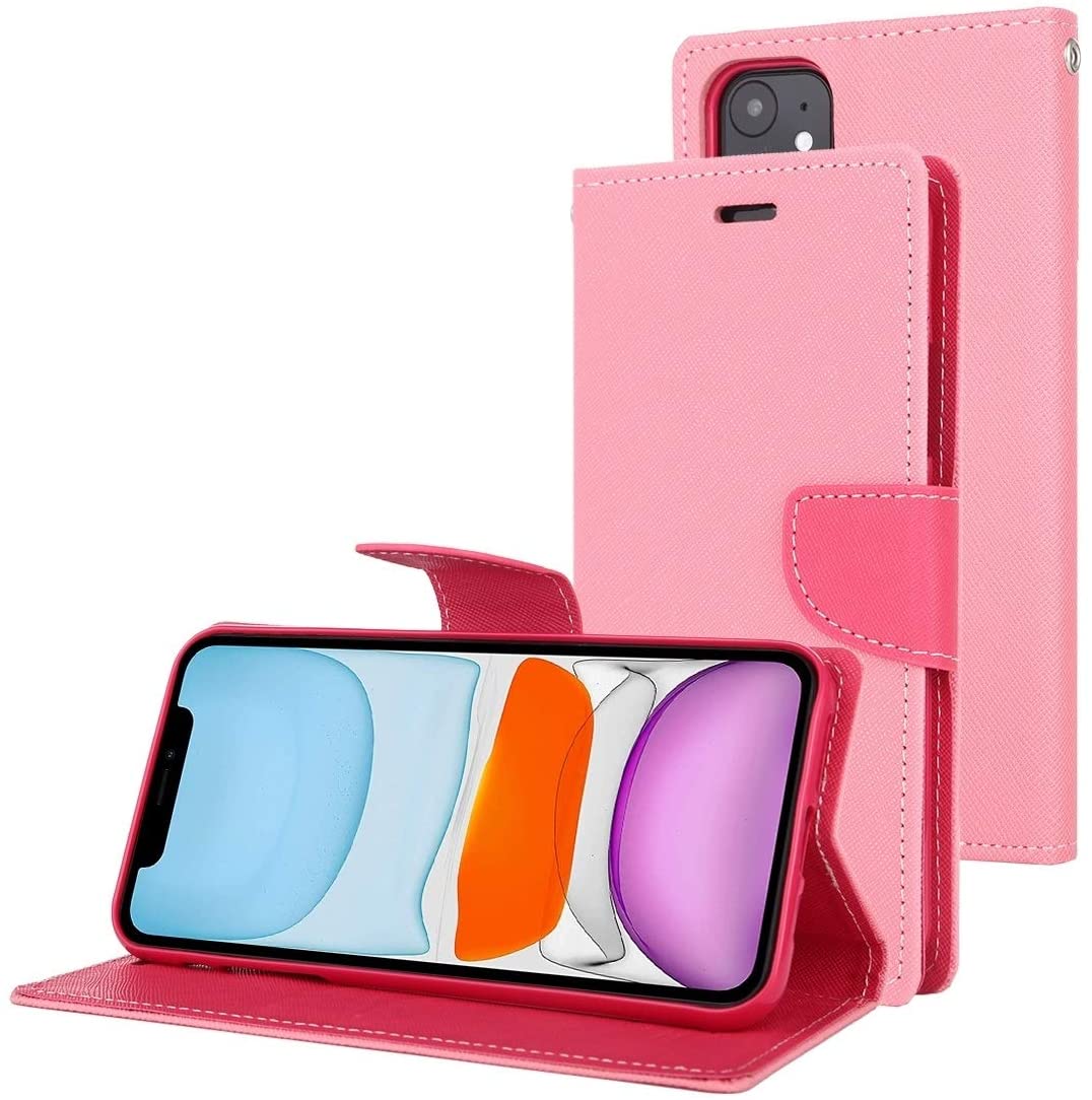 Pouzdro na iPhone 11 - Mercury, Fancy Diary Pink/Hotpink