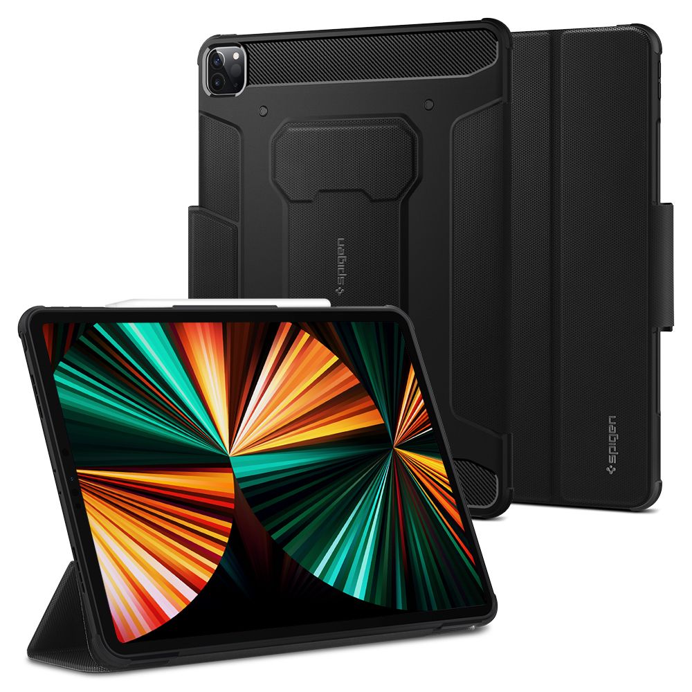 Pouzdro / kryt pro iPad Pro 12.9 (2022/2021) - Spigen, Rugged Armor Pro Black