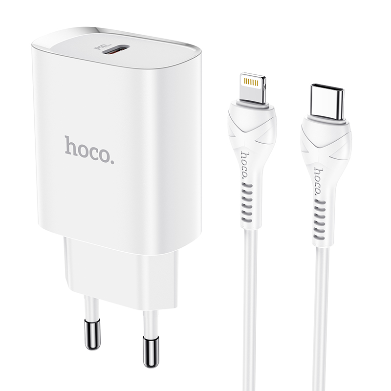 Rychlá nabíječka do sítě pro iPhone a iPad - Hoco, N14 Smart PD20W + Lightning kabel