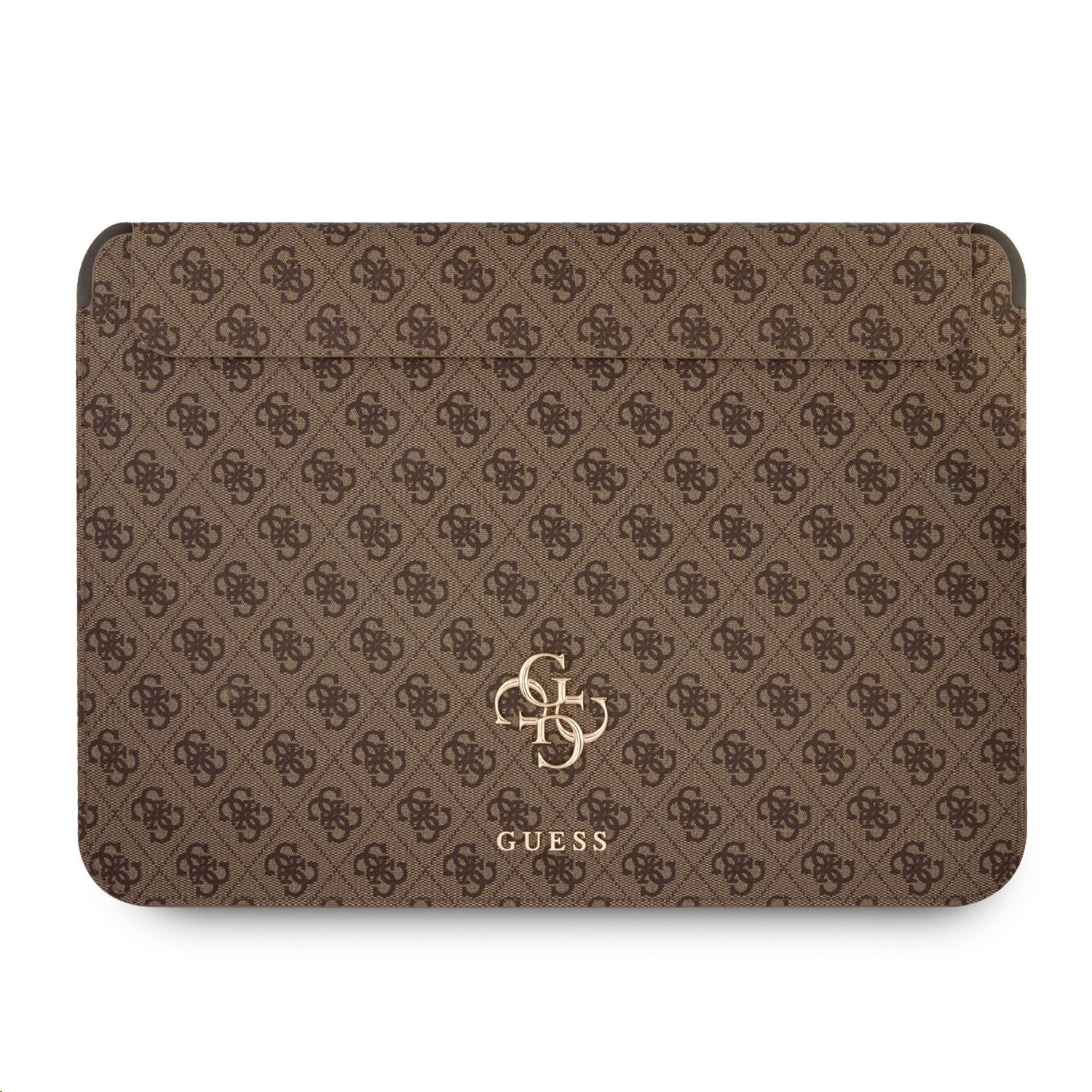 Pouzdro na notebook 13" - Guess, 4G Metal Logo Sleeve Brown
