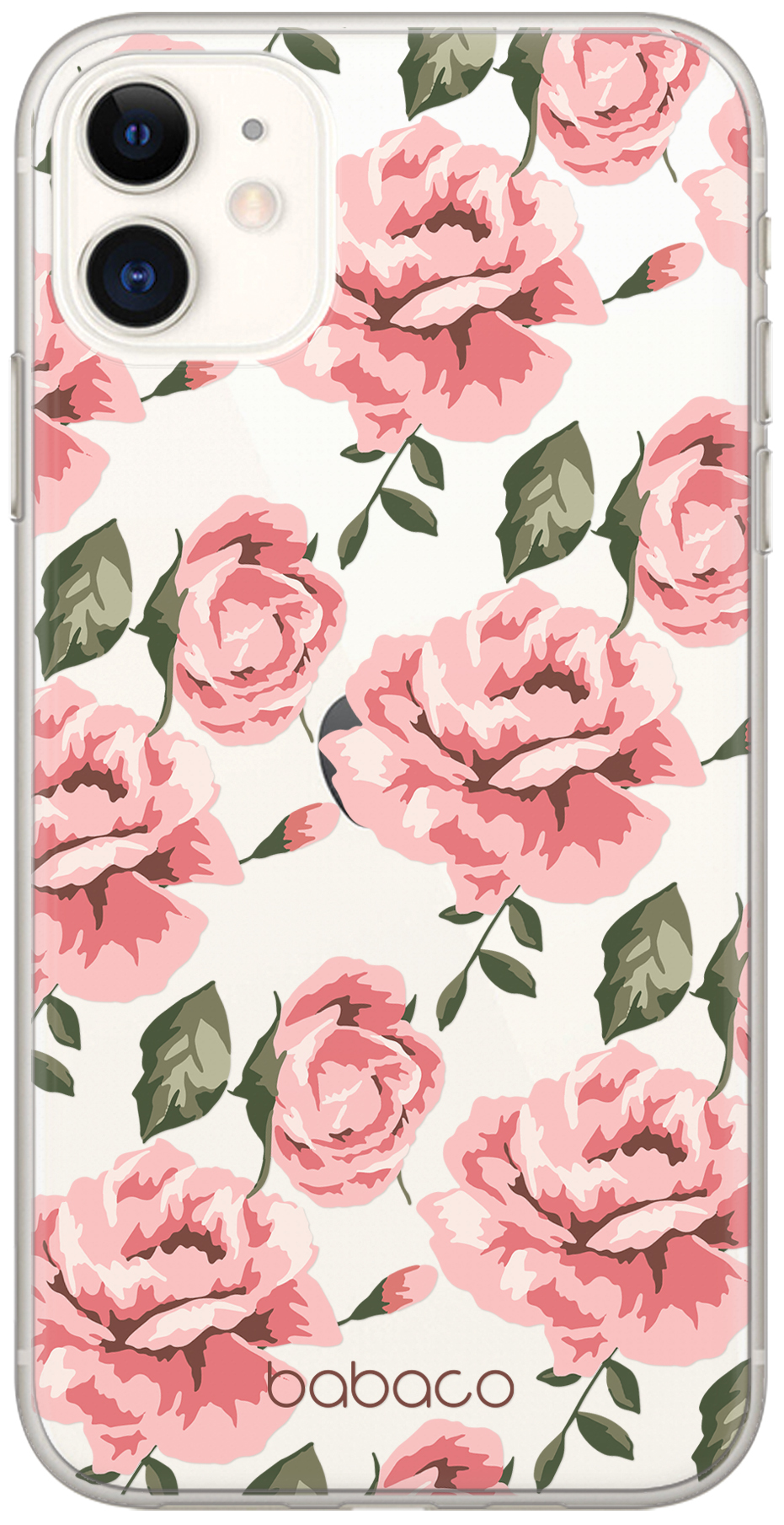 Ochranný kryt pro iPhone 12 mini - Babaco, Flowers 013 Transparent