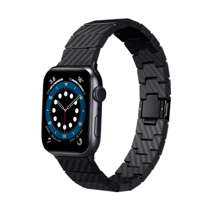 Pásek / řemínek pro Apple Watch 42mm / 44mm / 45mm / 49mm - Pitaka, Carbon Fiber Strap