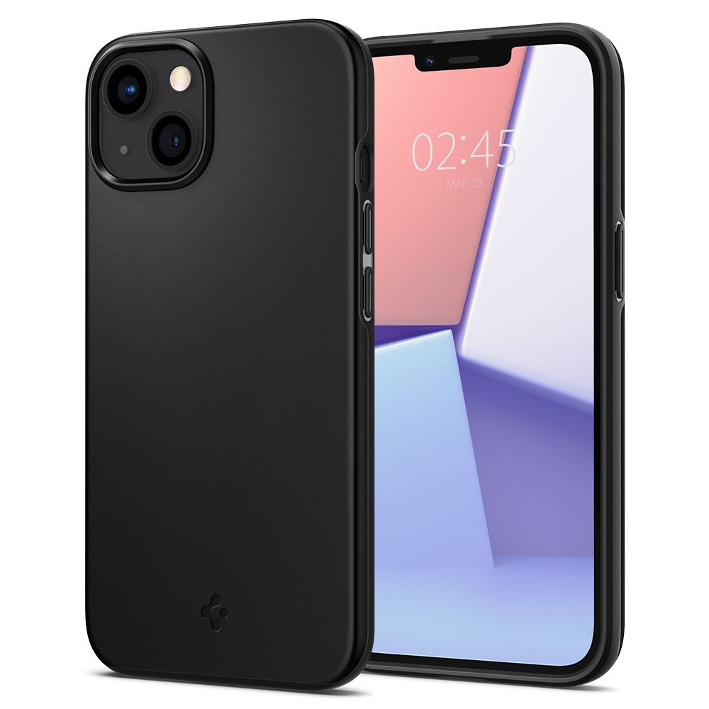 Ochranný kryt pro iPhone 13 - Spigen, Thin Fit Black