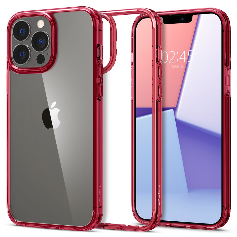 Ochranný kryt pro iPhone 13 Pro - Spigen, Ultra Hybrid Red