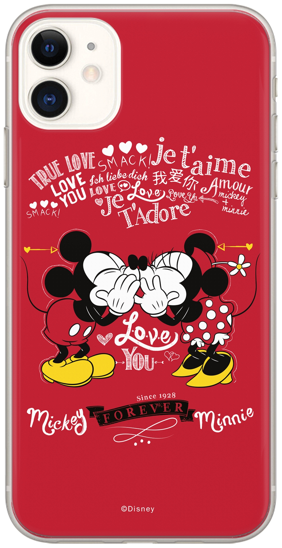 Ochranný kryt pro iPhone 13 - Disney, Mickey & Minnie 005