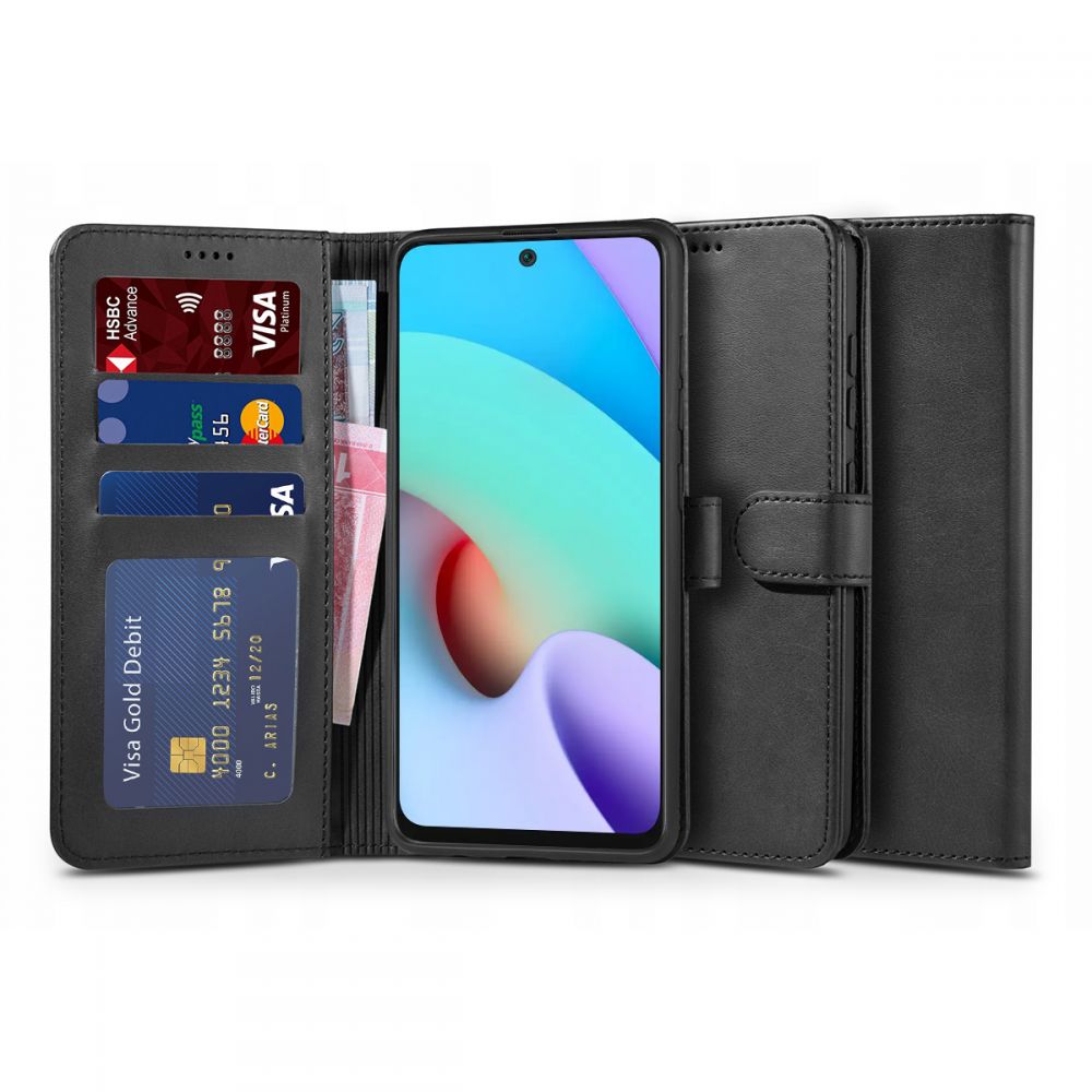 Ochranné pouzdro pro Xiaomi Redmi 10 - Tech-Protect, Wallet 2 Black