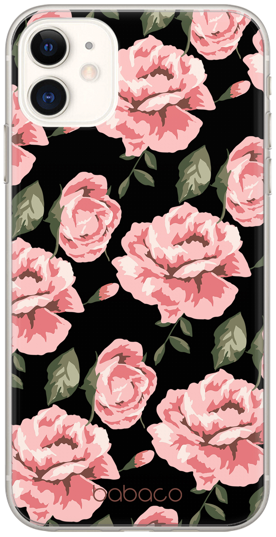 Ochranný kryt pro iPhone 13 Pro - Babaco, Flowers 013 Black