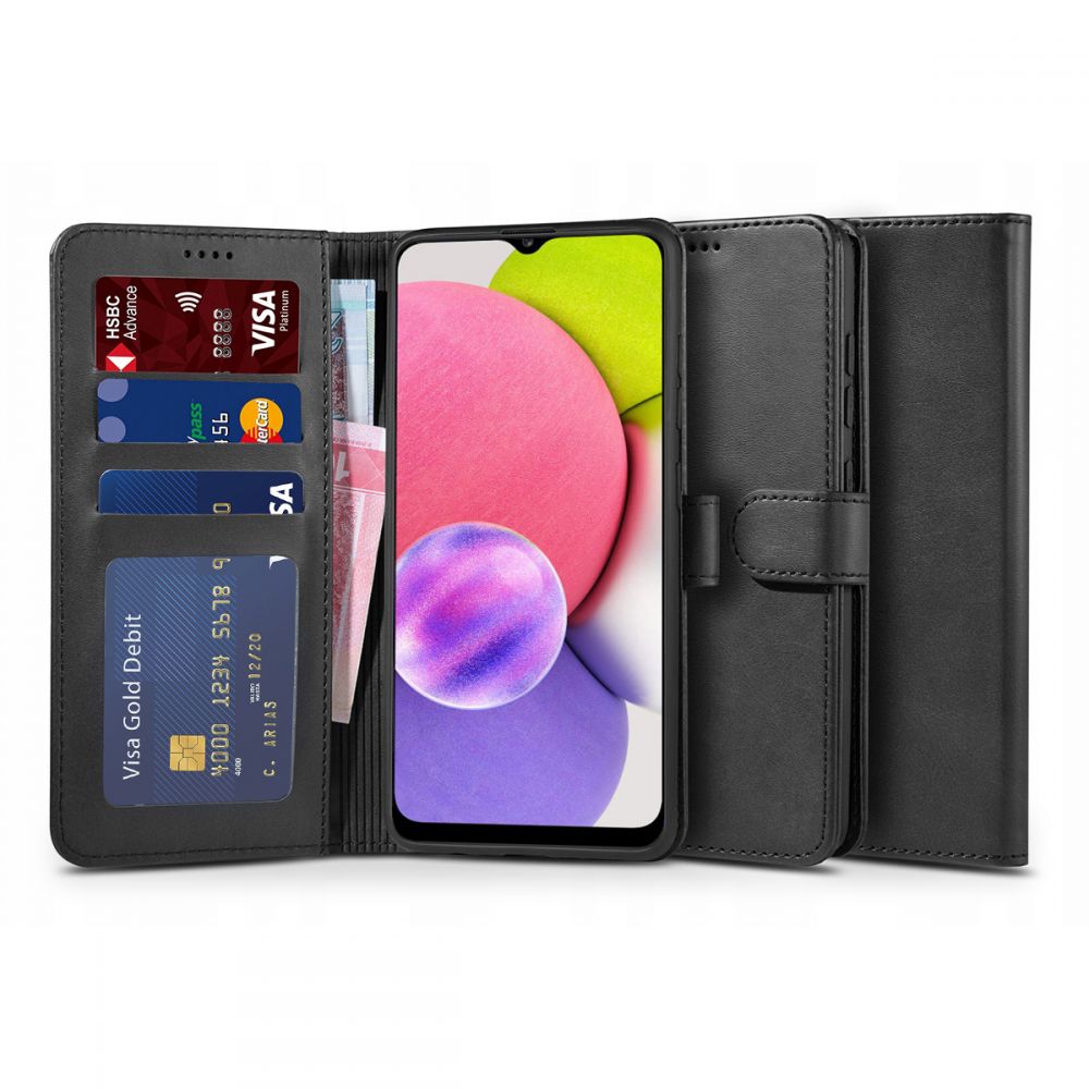 Ochranné pouzdro pro Samsung Galaxy A03S - Tech-Protect, Wallet 2 Black