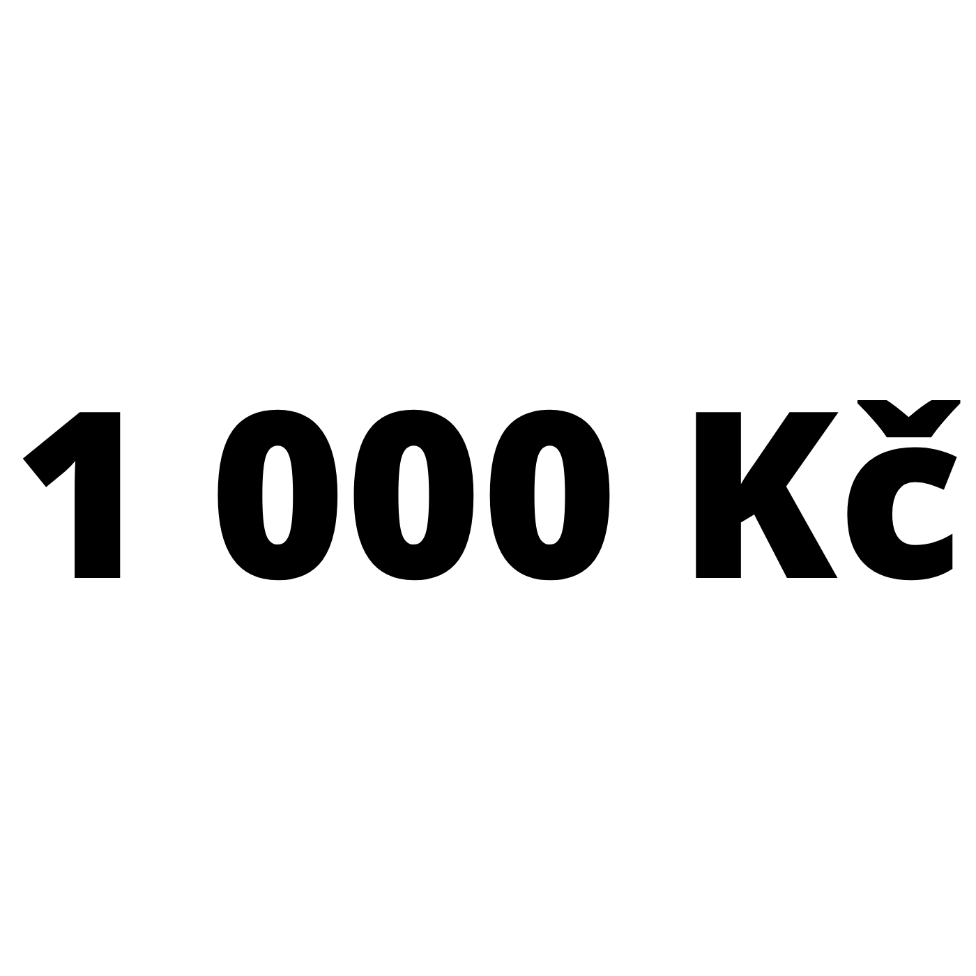 Dárkový poukaz na 1000 Kč