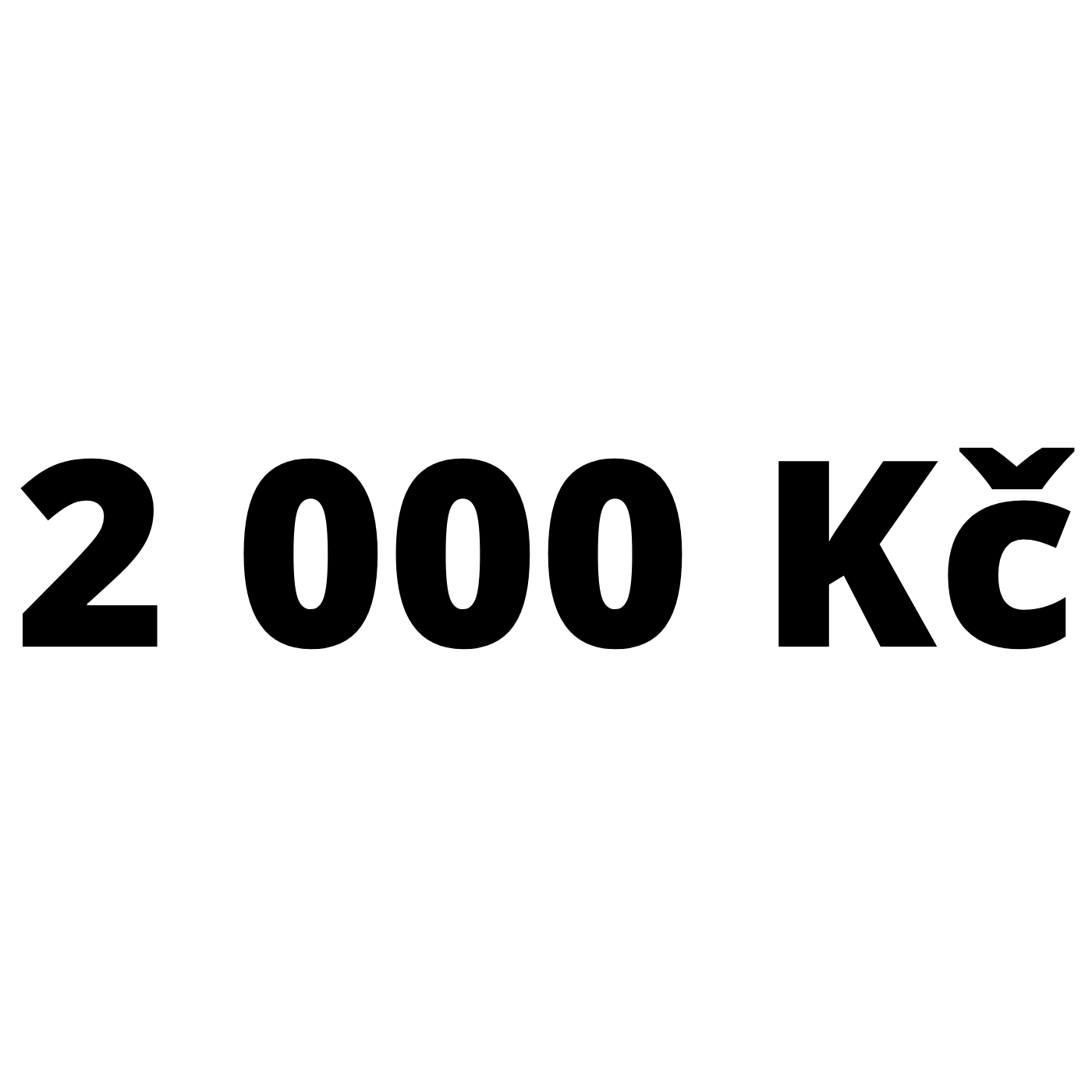 Dárkový poukaz na 2000 Kč