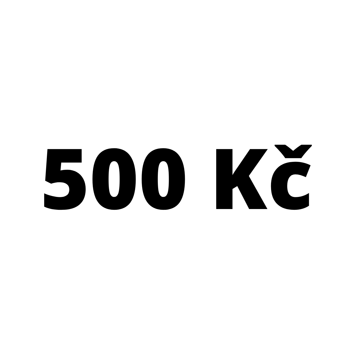 Dárkový poukaz na 500 Kč