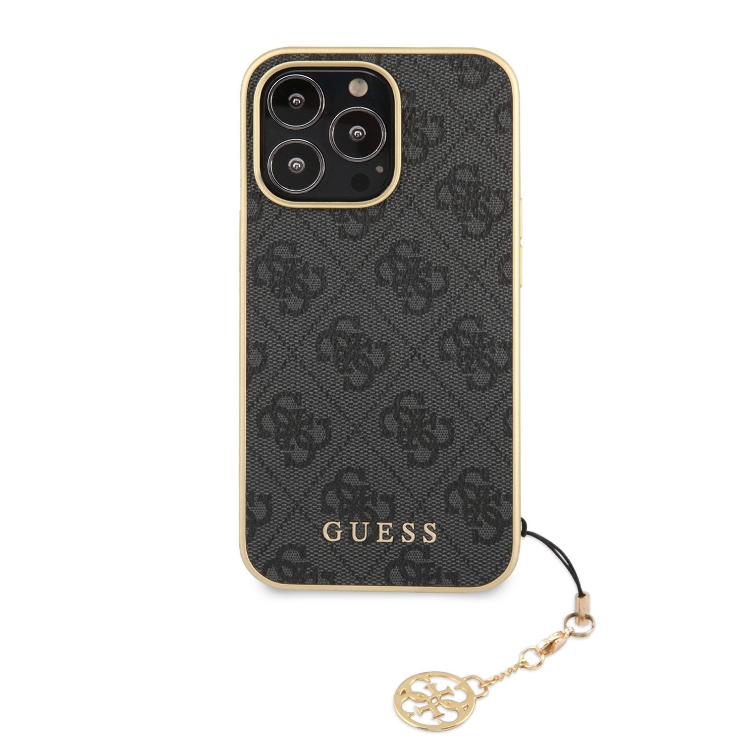 Ochranný kryt pro iPhone 13 Pro MAX - Guess, 4G Charms Gray