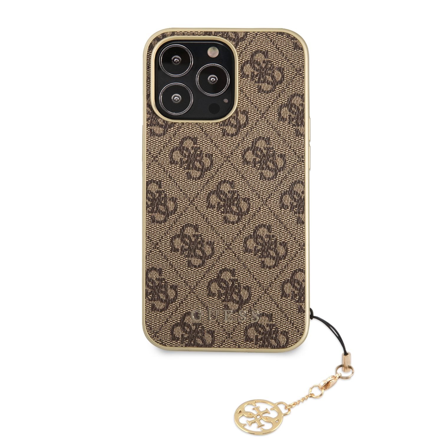 Ochranný kryt pro iPhone 13 Pro - Guess, 4G Charms Brown